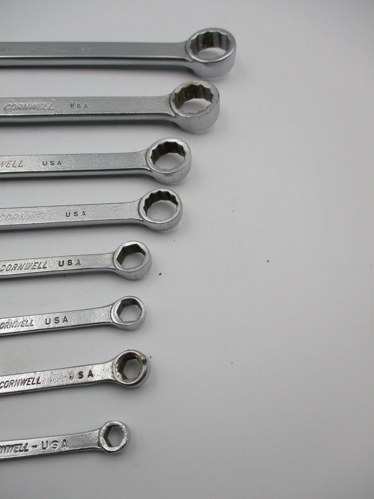 Cornwell 8pc CW 6 &12 Point Metric Combination Wrench Set USA 6,7,8,10,13,14,17,