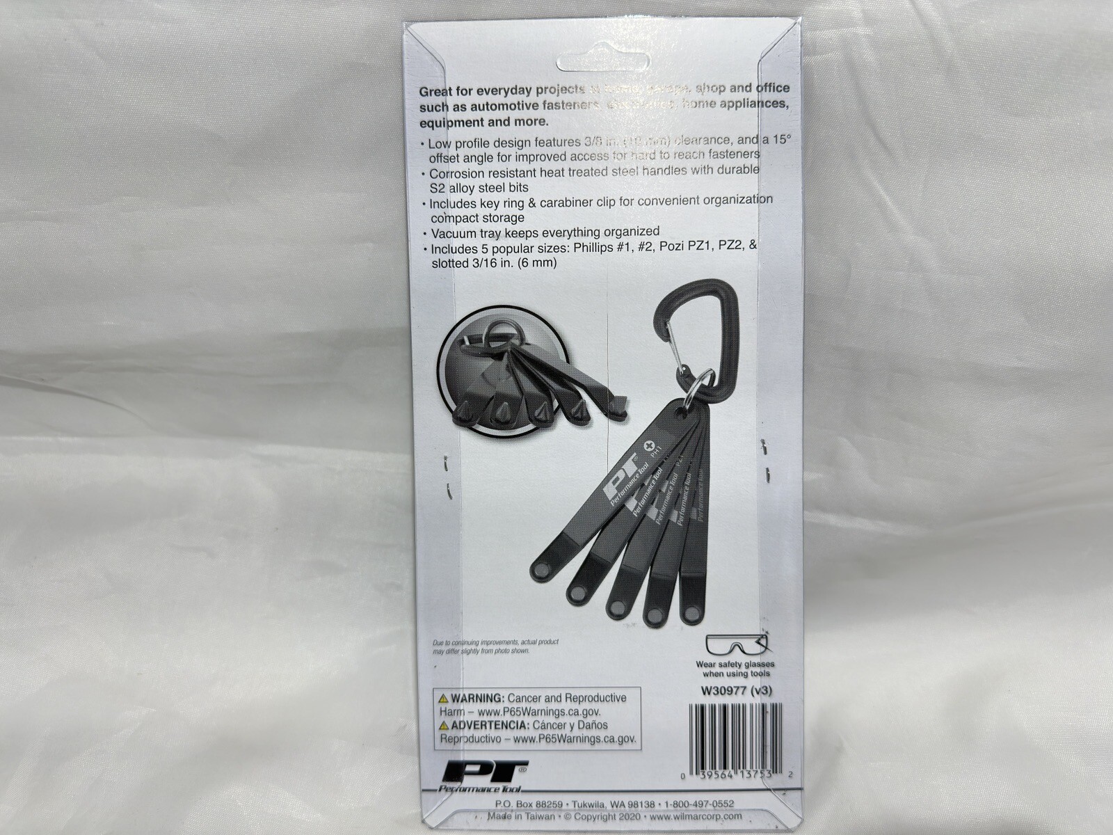 Performance Tool W30977 Low Profile Offset Screwdriver Set