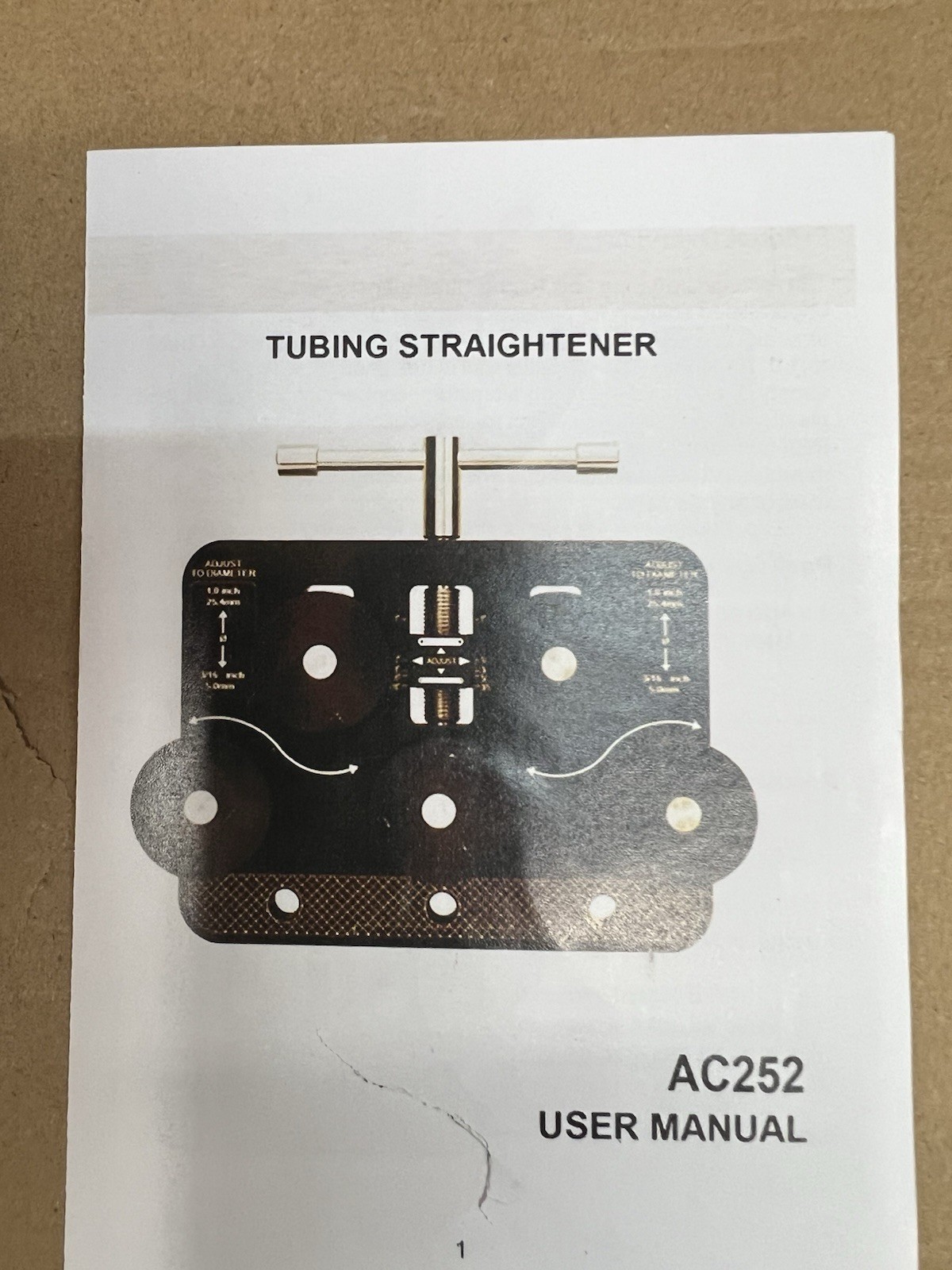 Tubing Straightener Tool 3/16″-1″ Brake Fuel Line Copper Steel Aluminum