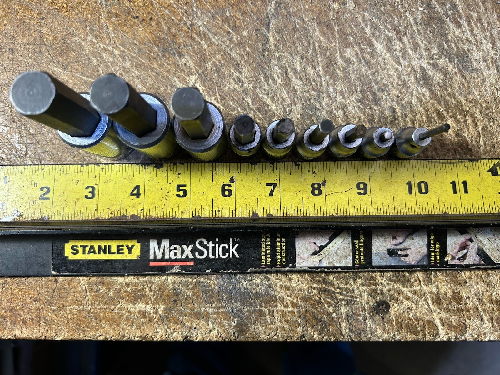 Proto Professional 3/8″ & 1/2″ Dr Hex Bit 9pc Socket Set(1/8″-5/8″) W/ Metal Box