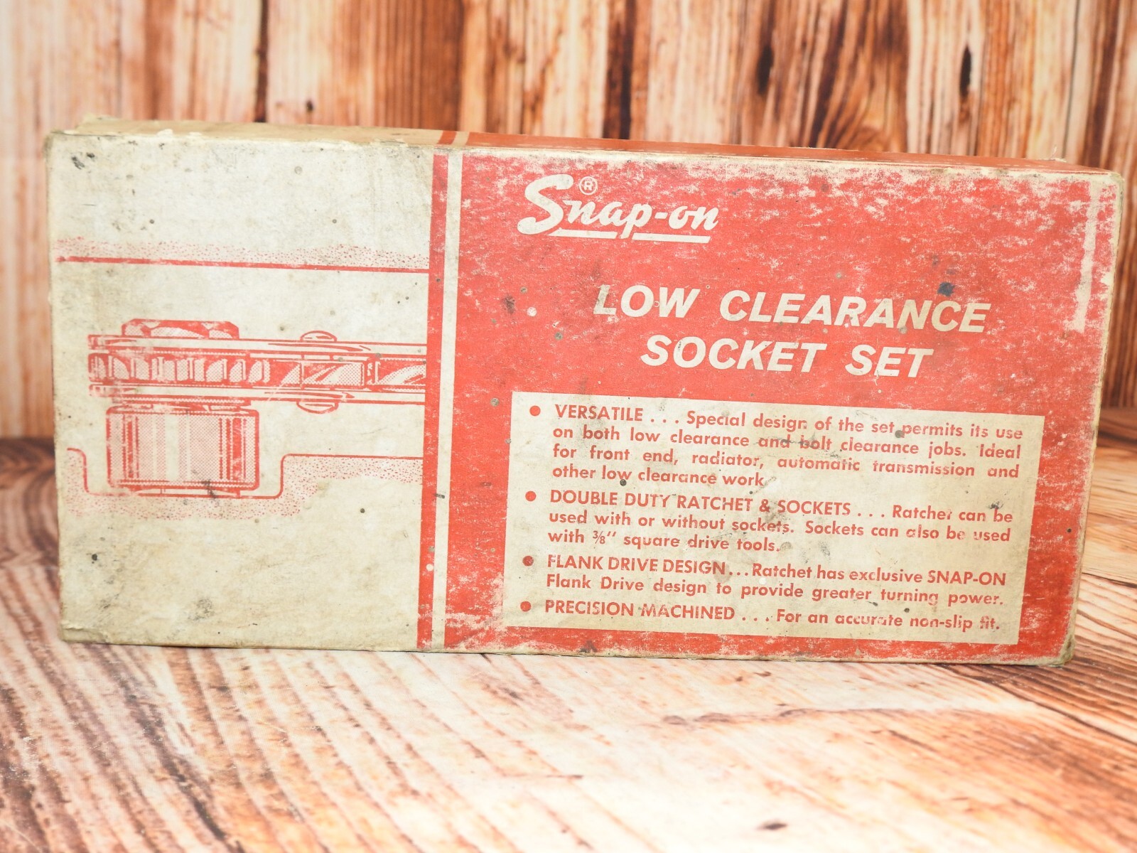 AFR-100 1964-69 Snap On Low Clearance PASS THRU Ratcheting Socket Set