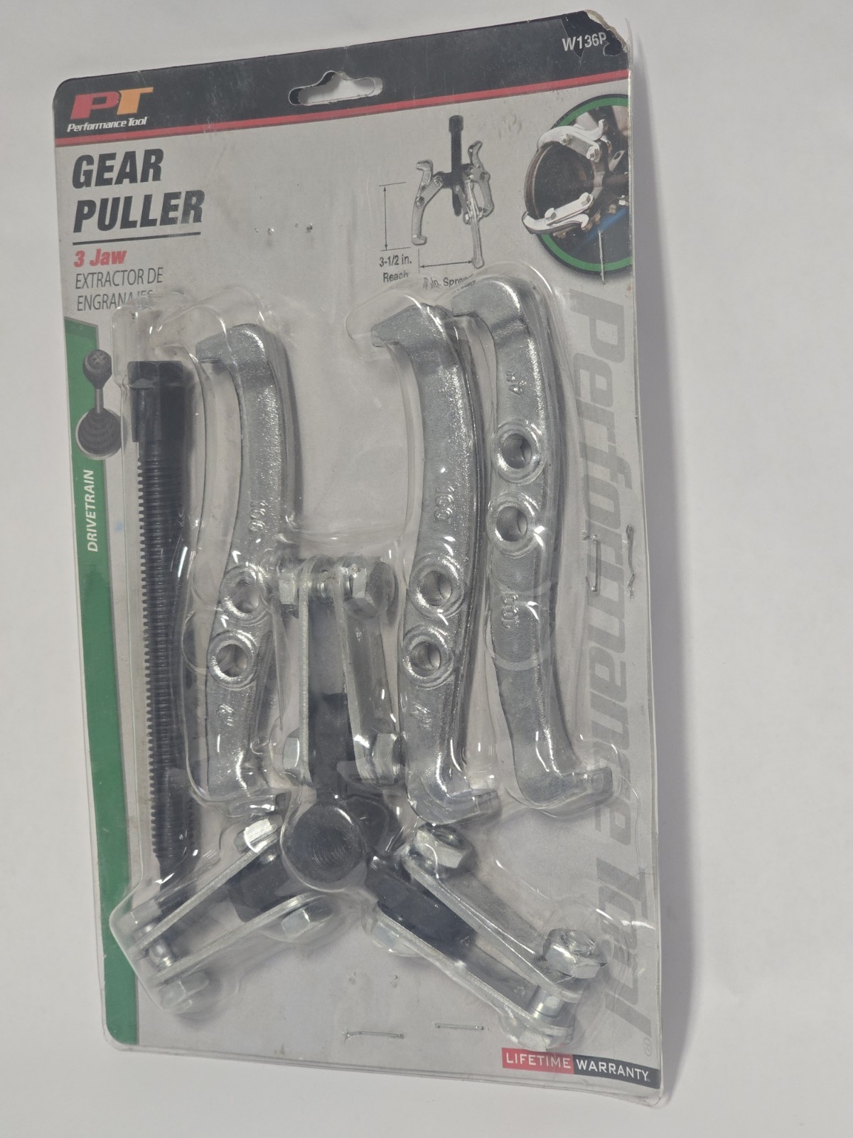 PERFORMANCE TOOL W136P GEAR PULLER-3 JAW