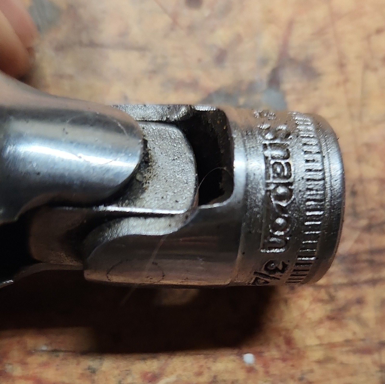 Snap On 3/8 Dr 12 Point SAE Swivel Sockets Six Piece.