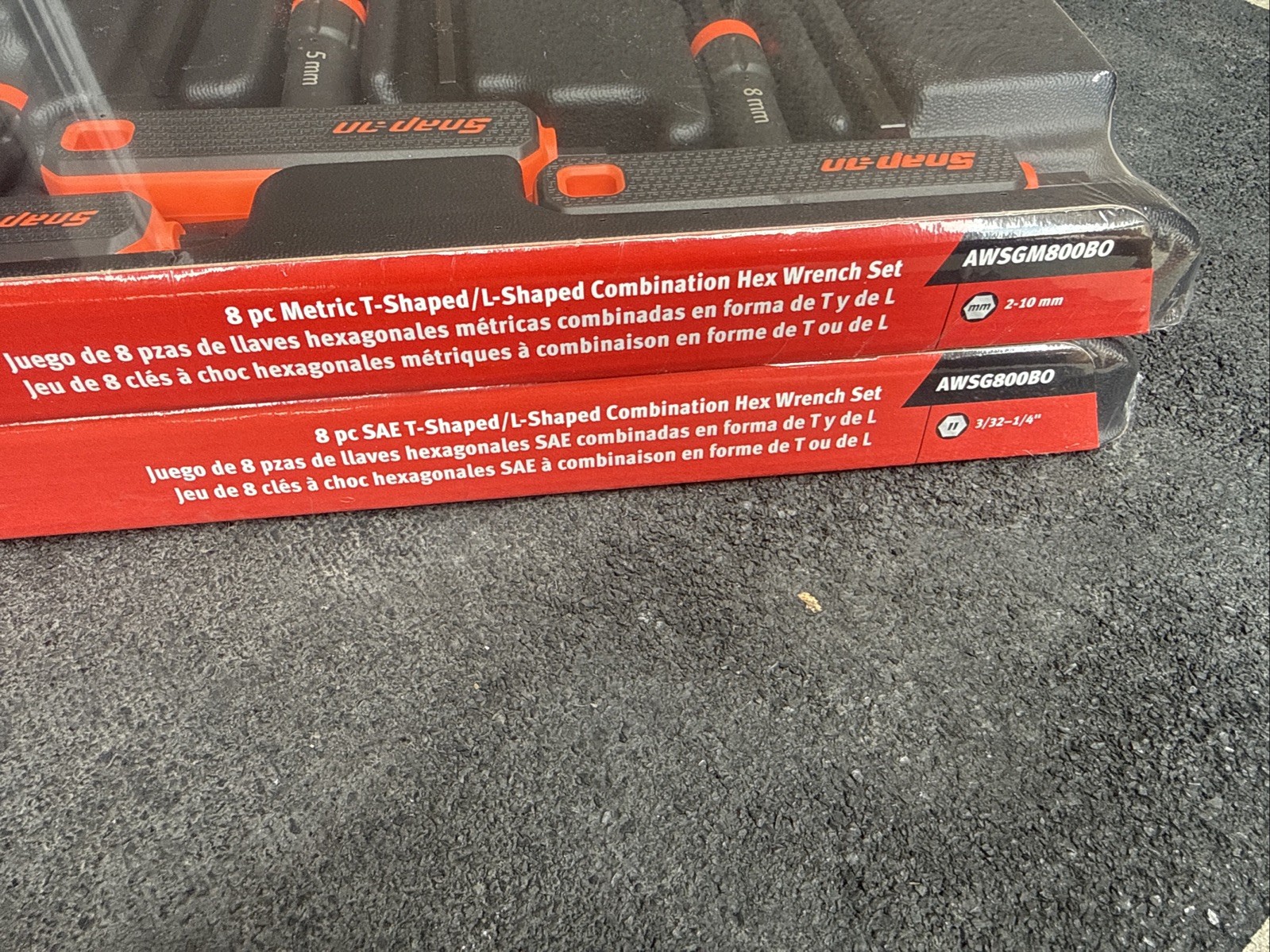 Snap On Awsg800bo/awsgm800bo Sae/metric Set 2 Sets 16pc Orange