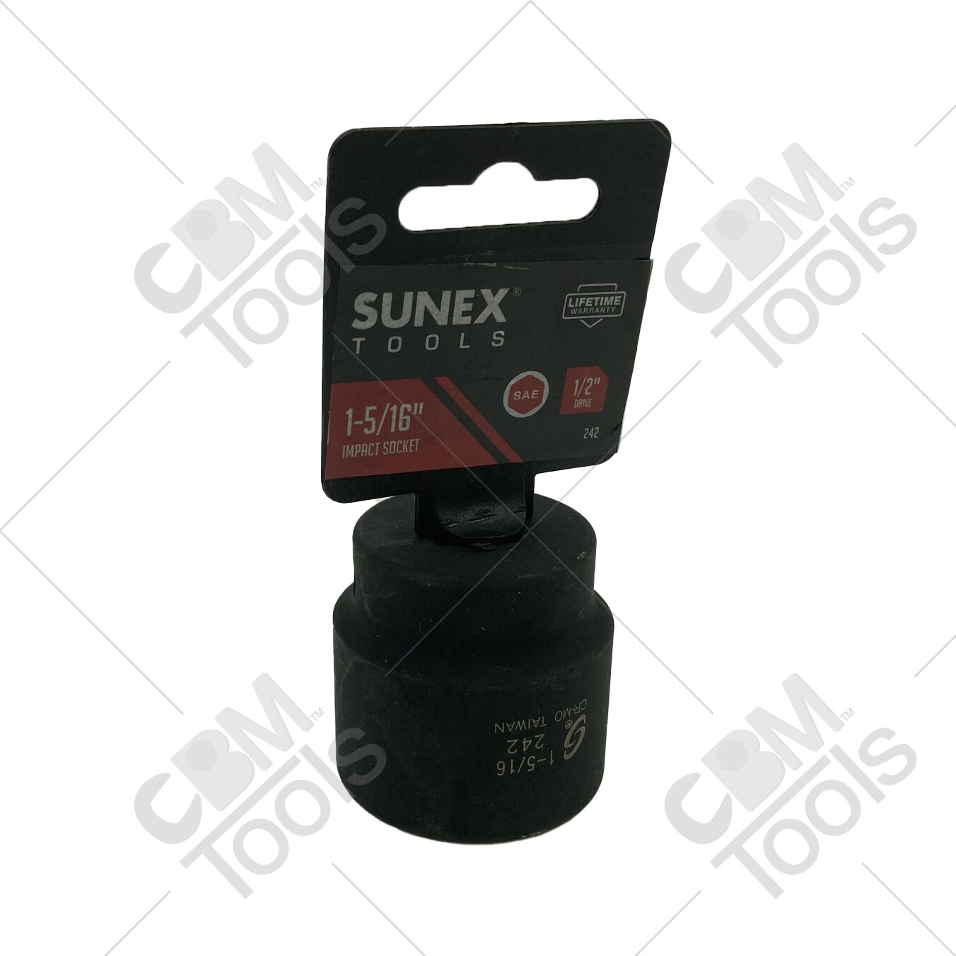 Sunex 242 1/2″ Drive 6 Point 1-5/16″ Standard Impact Socket