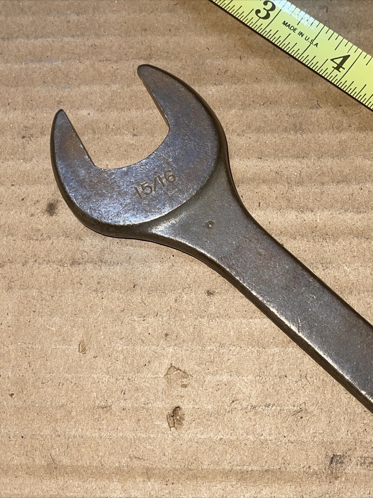 Vintage WILLIAMS USA 847780 7/8 in x 15/16 in SAE Open End Wrench Black Oxide