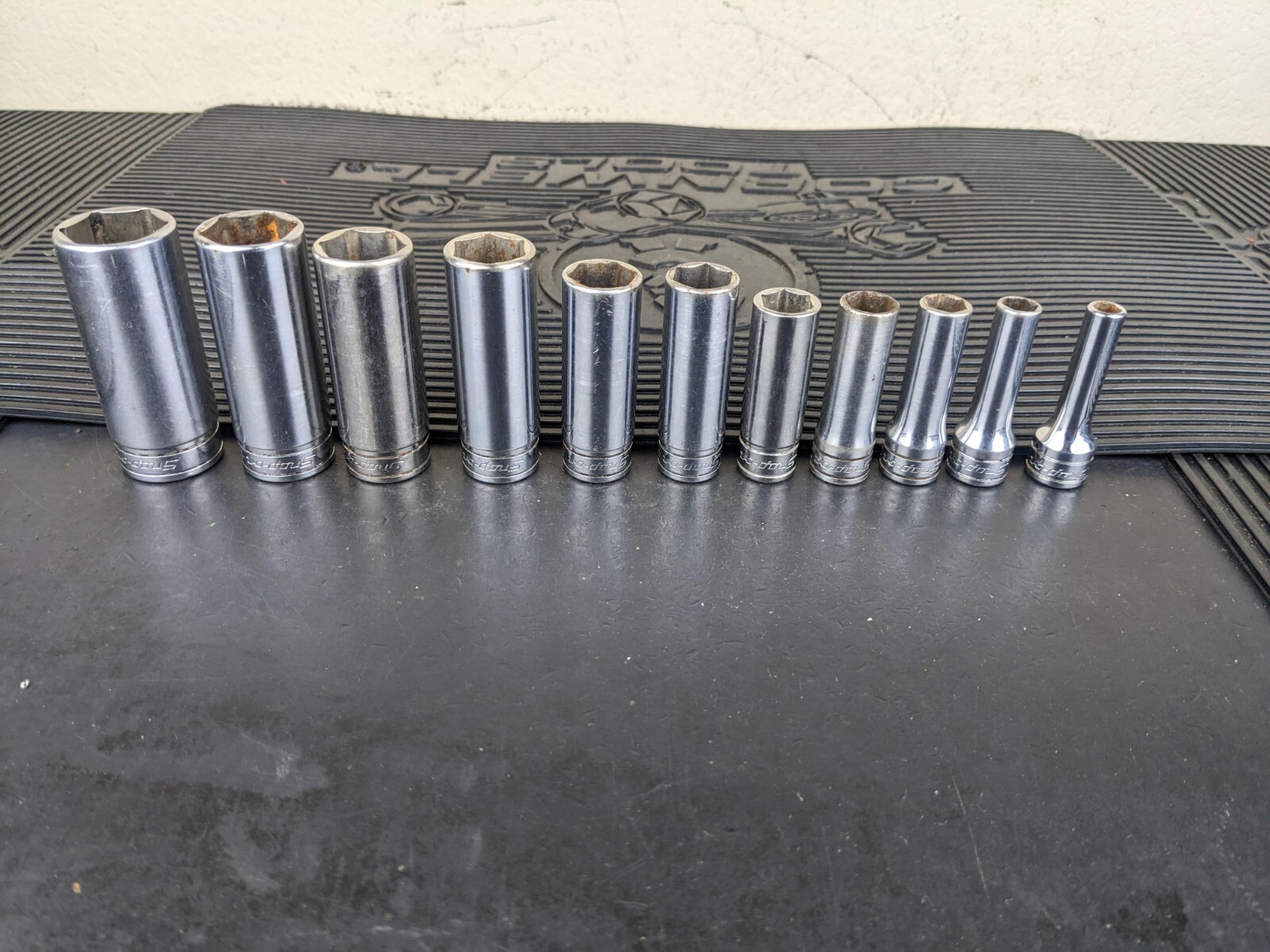 #bg229 Snap on Tools 211SFSY 3/8″ Drive Deep Chrome Socket Set Socket Set