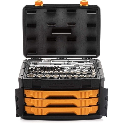 Gearwrench 80972 Mechanics Tool Set, 12 Point SAE/Metric, 243 Piece
