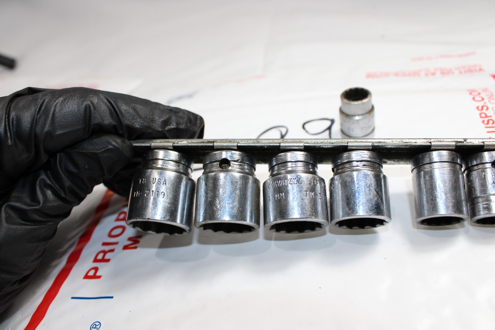 Cornwell 3/8 Drive 6 Point Chrome Metric Socket Set 10mm-19mm