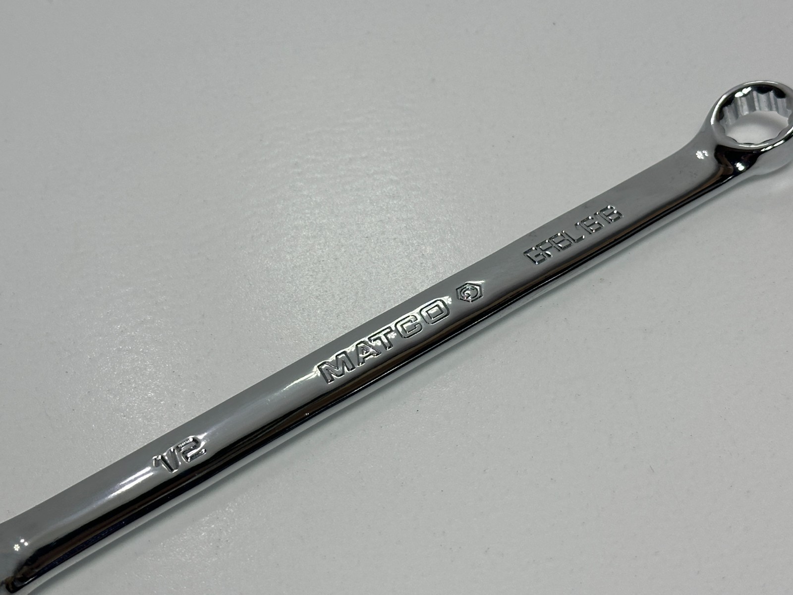 🇺🇸 Matco Tools USA GRBL1616 SAE 1/2″ Ratcheting Double Box End Wrench, NOS