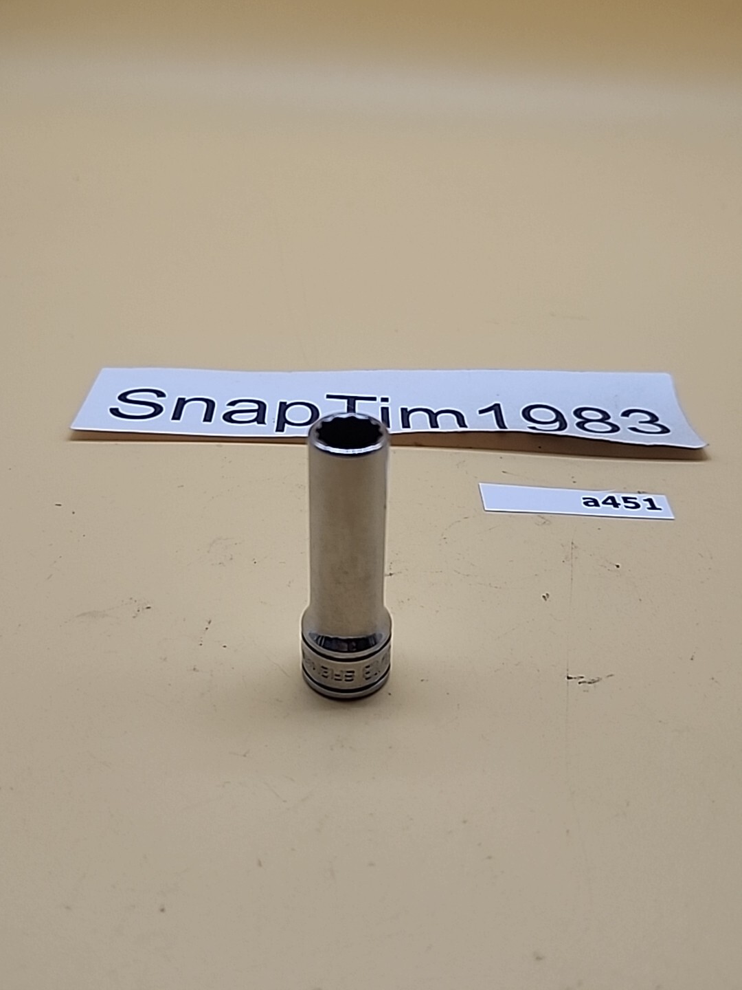 Snap-on Tools SF121, 3/8″, 3/8″ Drive, 12 Point, Chrome Deep Socket USA