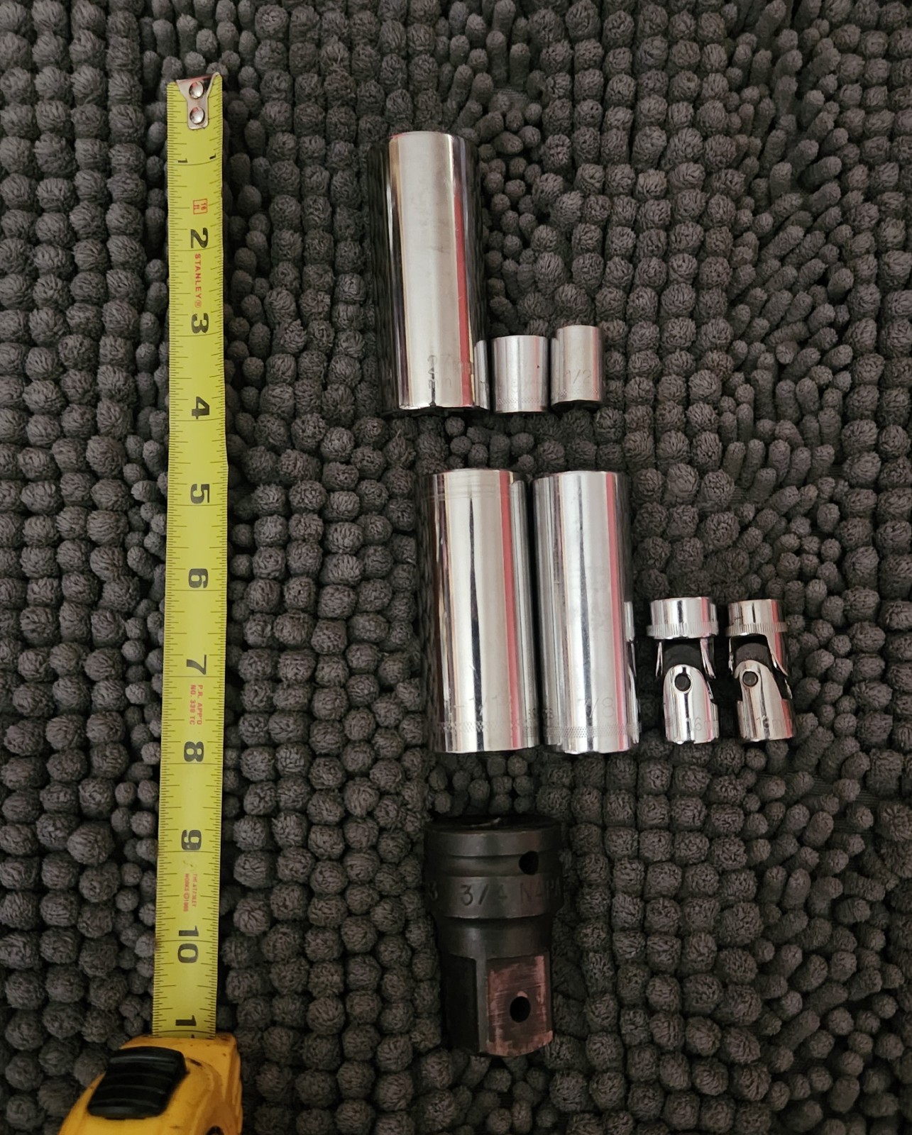 NAPA Socket Lot (8) – NB1216 NB1218 NBF13M NBF16M NHP83 NTD627M NTD628 NTD634