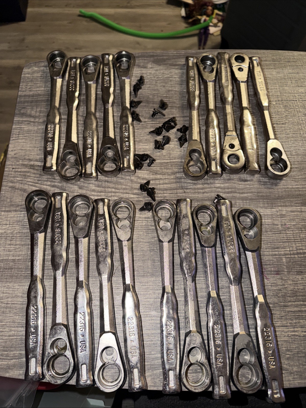 (20) Kobalt Tools USA 3/8” Drive Ratchet Forgings Only And Lever No Guts 22316