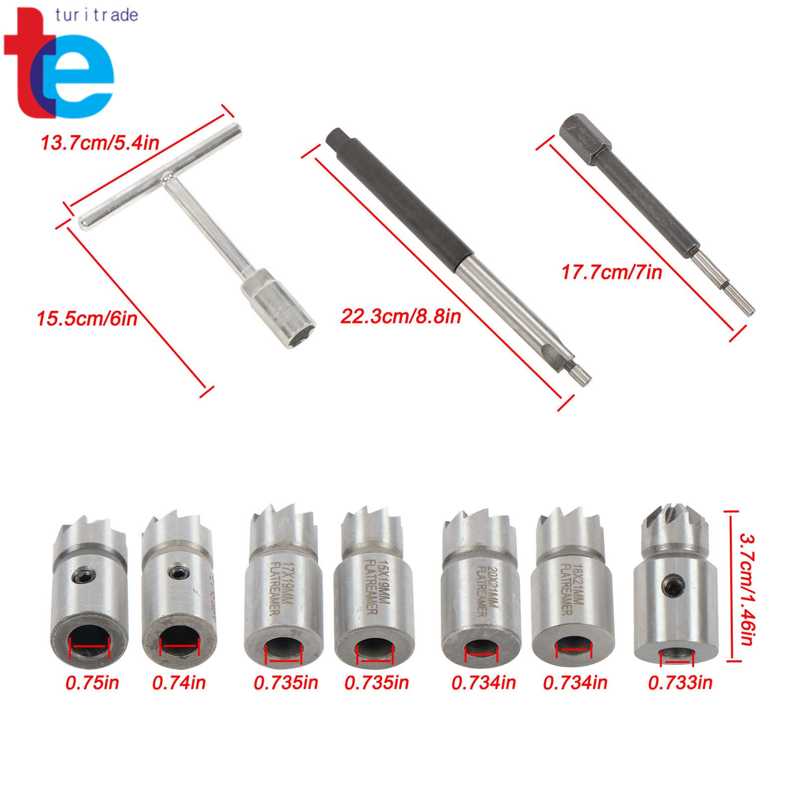 Diesel Injector Seat Cleaner Tool 10pcs Diesel Injector Seat Cutter Set Auto Set