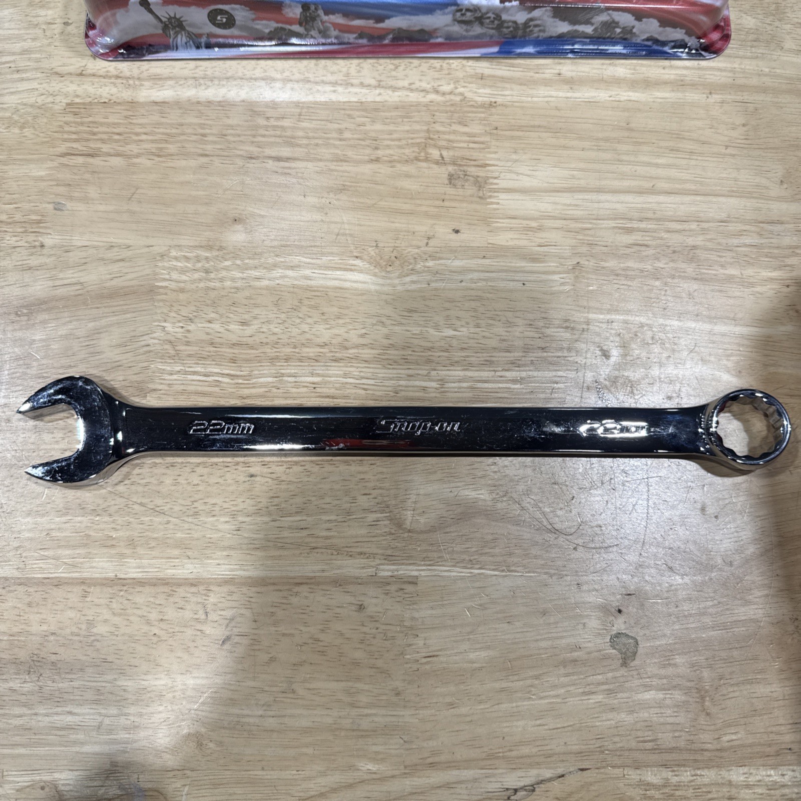 Snap On Tools 22MM 12Pt Metric Flank Drive Combination Wrench OEXM220B USA