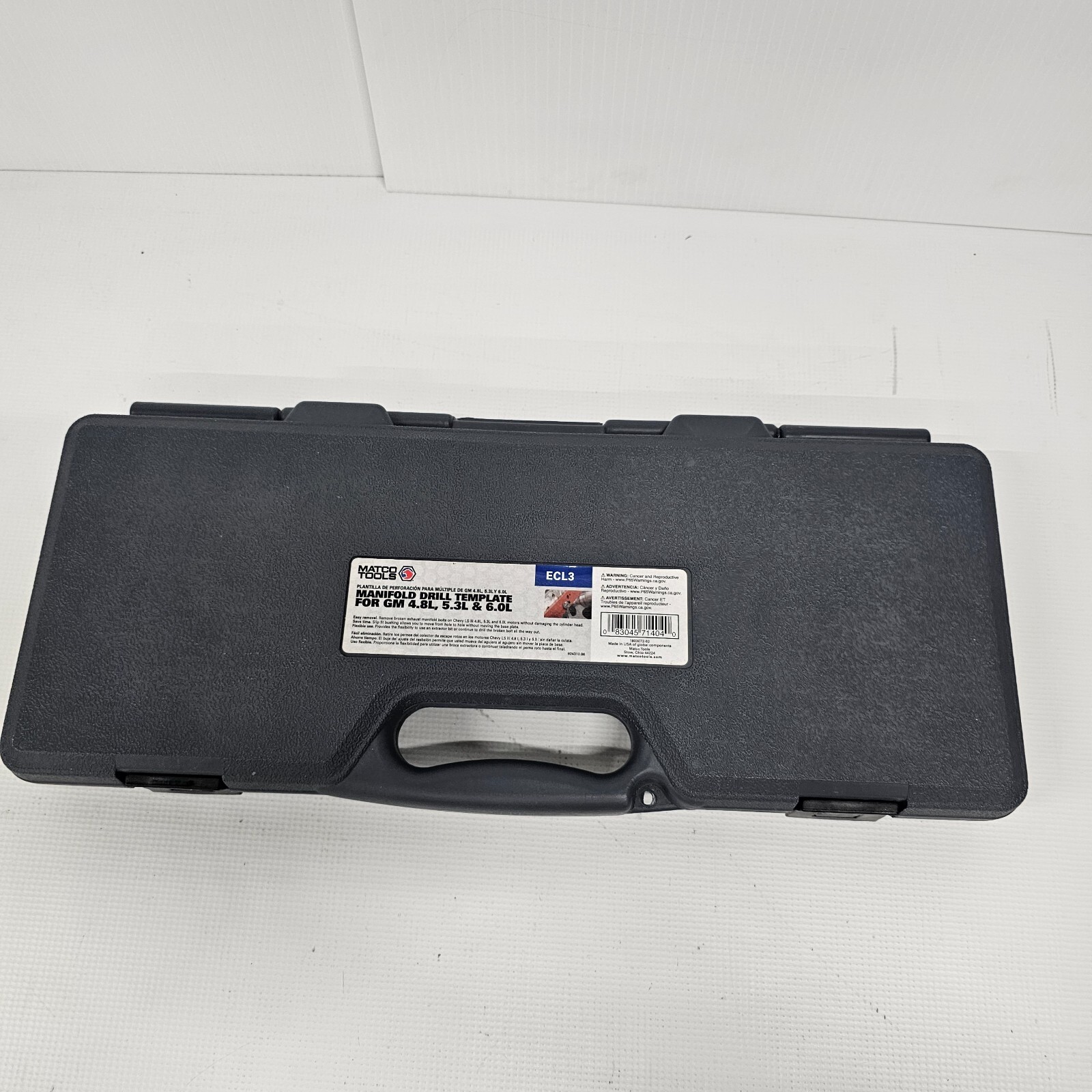 Matco Tools Drill template for Chevy LSIII GM 4.8L 5.3L 6.0L – ECL3
