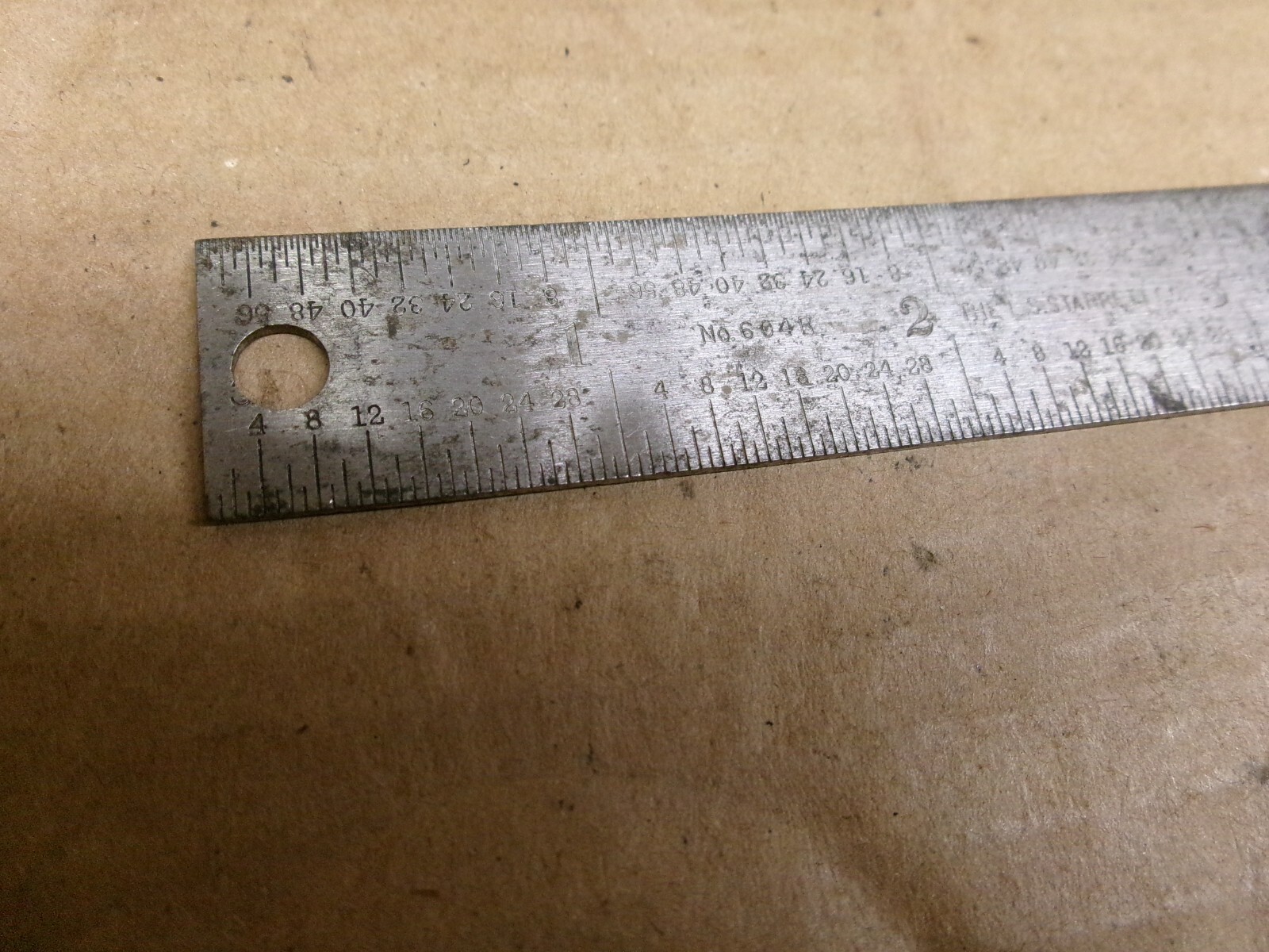 THE L.S. Starrett Co. 6″ No. C604R TEMPERED, ATHOL MASS. USA