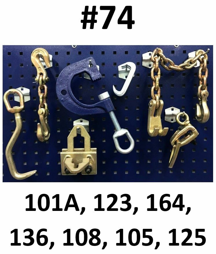 SET#74 – 7 PIECE AUTO BODY FRAME MACHINE TOOLS SET CLAMPS CHAIN HOOK CLAW