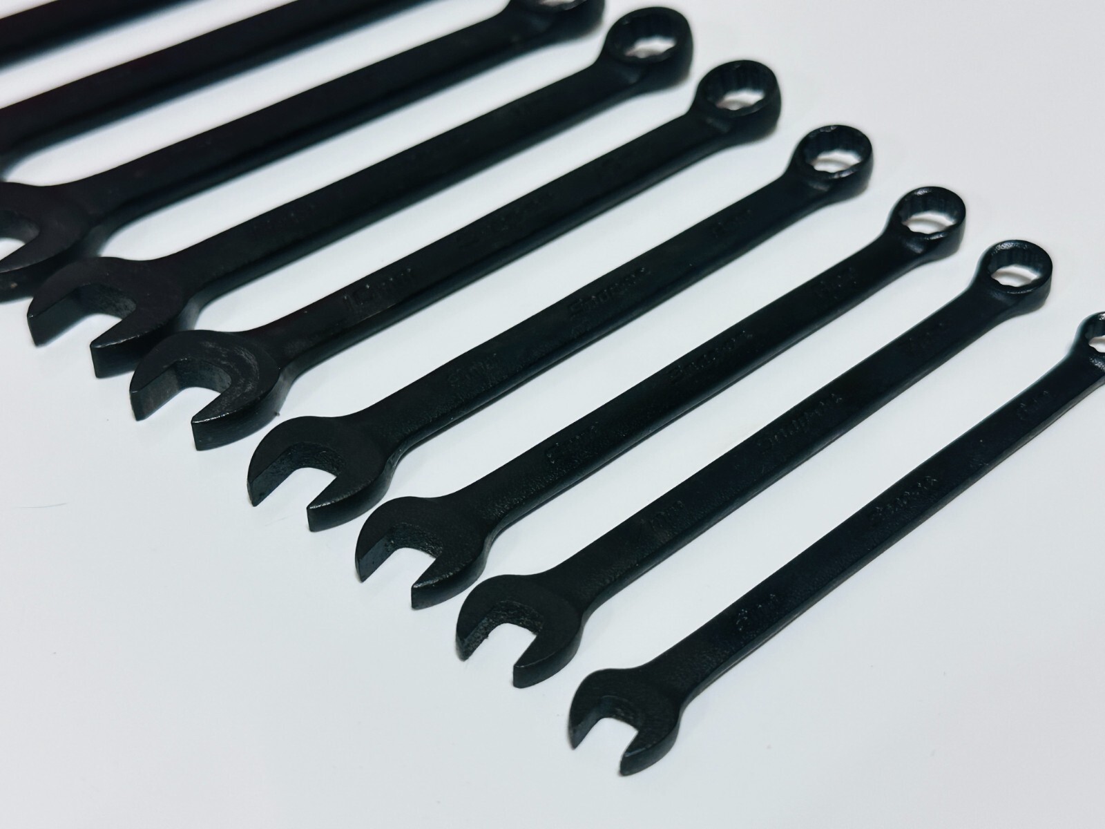 Snap-On USA 14pc Metric GOEXM Industrial Short Combination Wrench Set – 6mm-19mm
