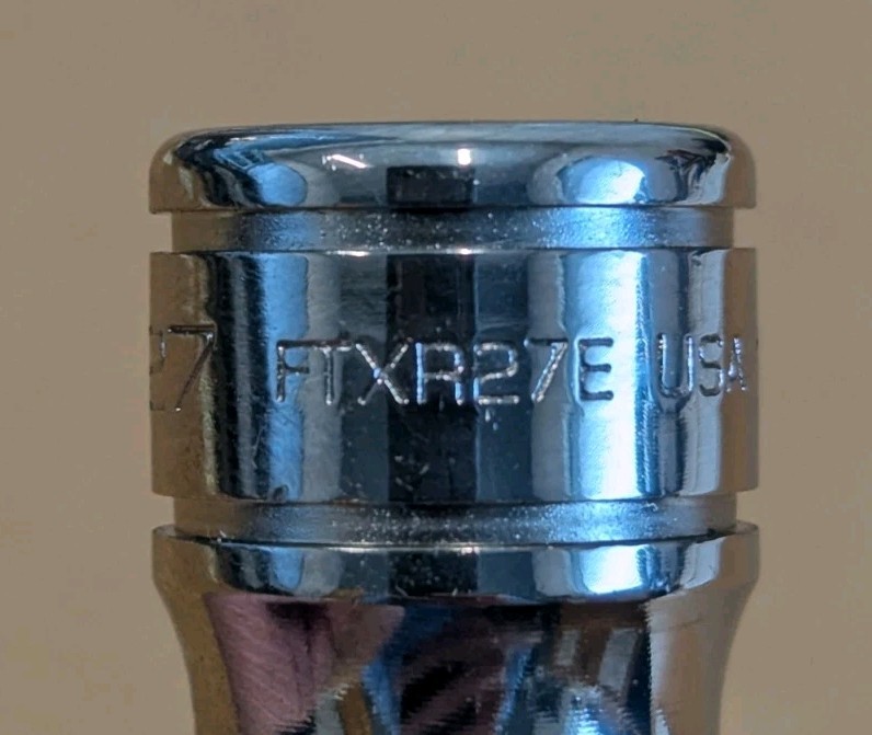 Snap-on FTXR27E 3/8″ Drive T27 Tamper-Resistant TORX Bit Socket Driver – NEW