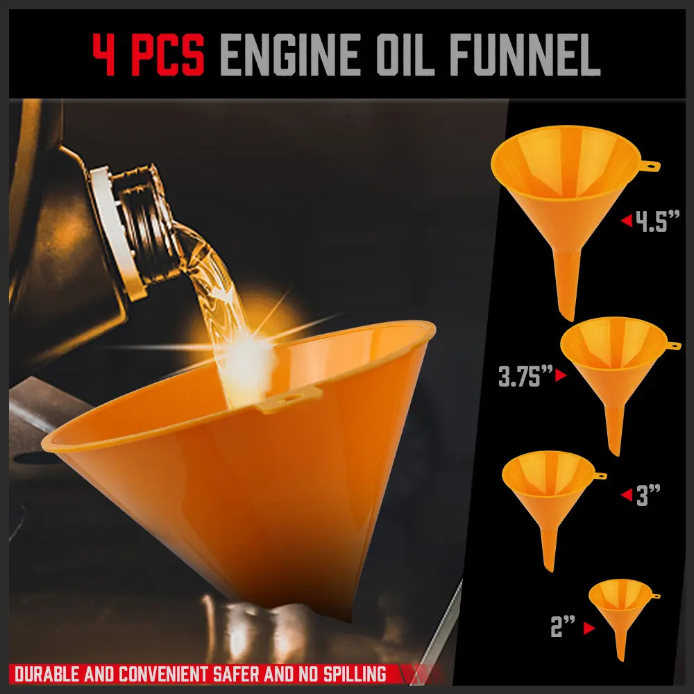 HORUSDY Spill Proof Radiator Coolant Filling Funnel Kit Car Auto Fluid Cooling S