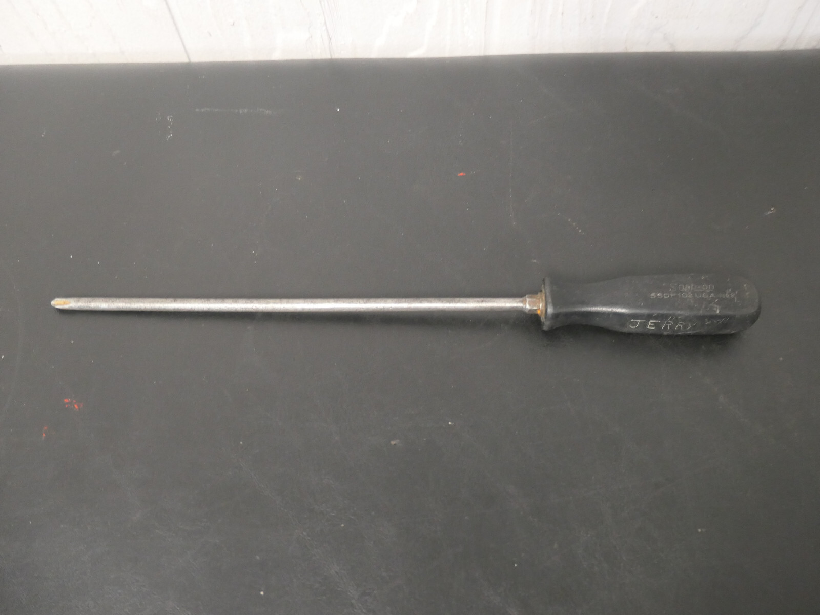 SNAP ON SSDP102 #2 PHILLIPS BLACK HANDLE 9.5 LONG SHAFT SCREWDRIVER