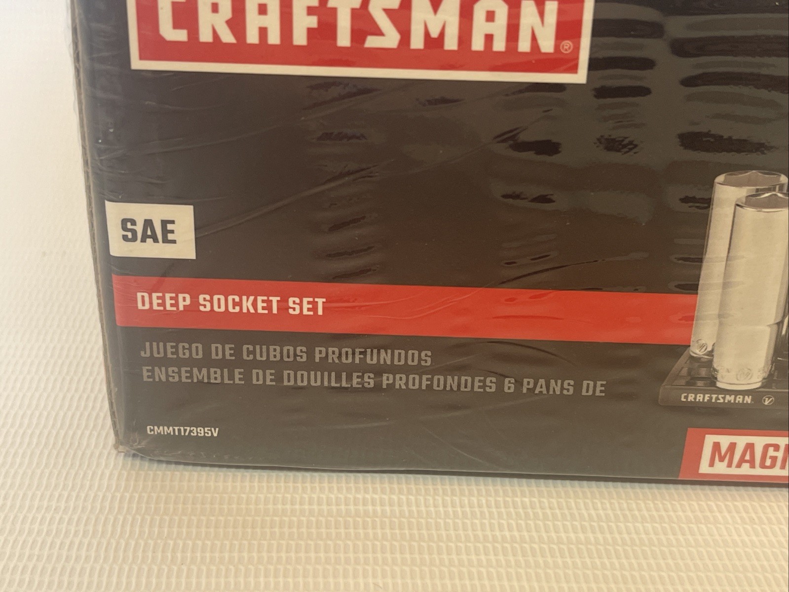 Craftsman V-Series 1/2″ Drive 13 Piece SAE Deep Socket Set CMMT17395V