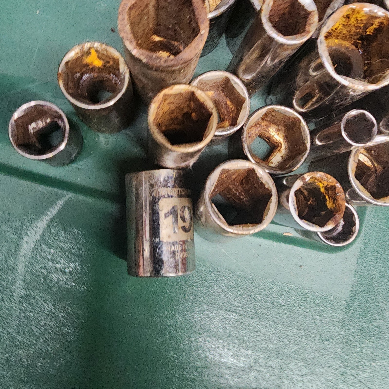 Lot Of 24 Vintage Craftsman Sockets 12 & 6 Point ✭USA✭