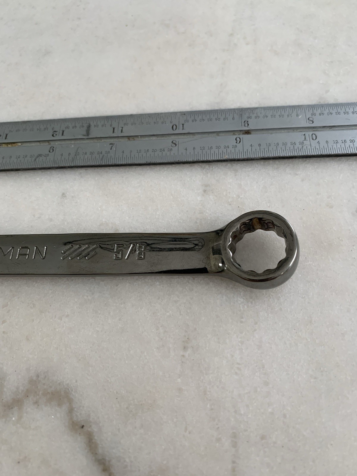 Craftsman 81-997GM 5/8” Gun Metal Chrome Combination Wrench 12 Point USA Made