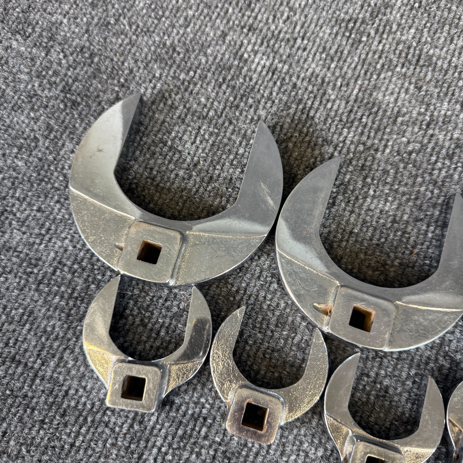 Snap-on CrowFoot 3/8″ Drive Open End Set of 10 USA Made 2″ 2 1/4″ 2 1/2″