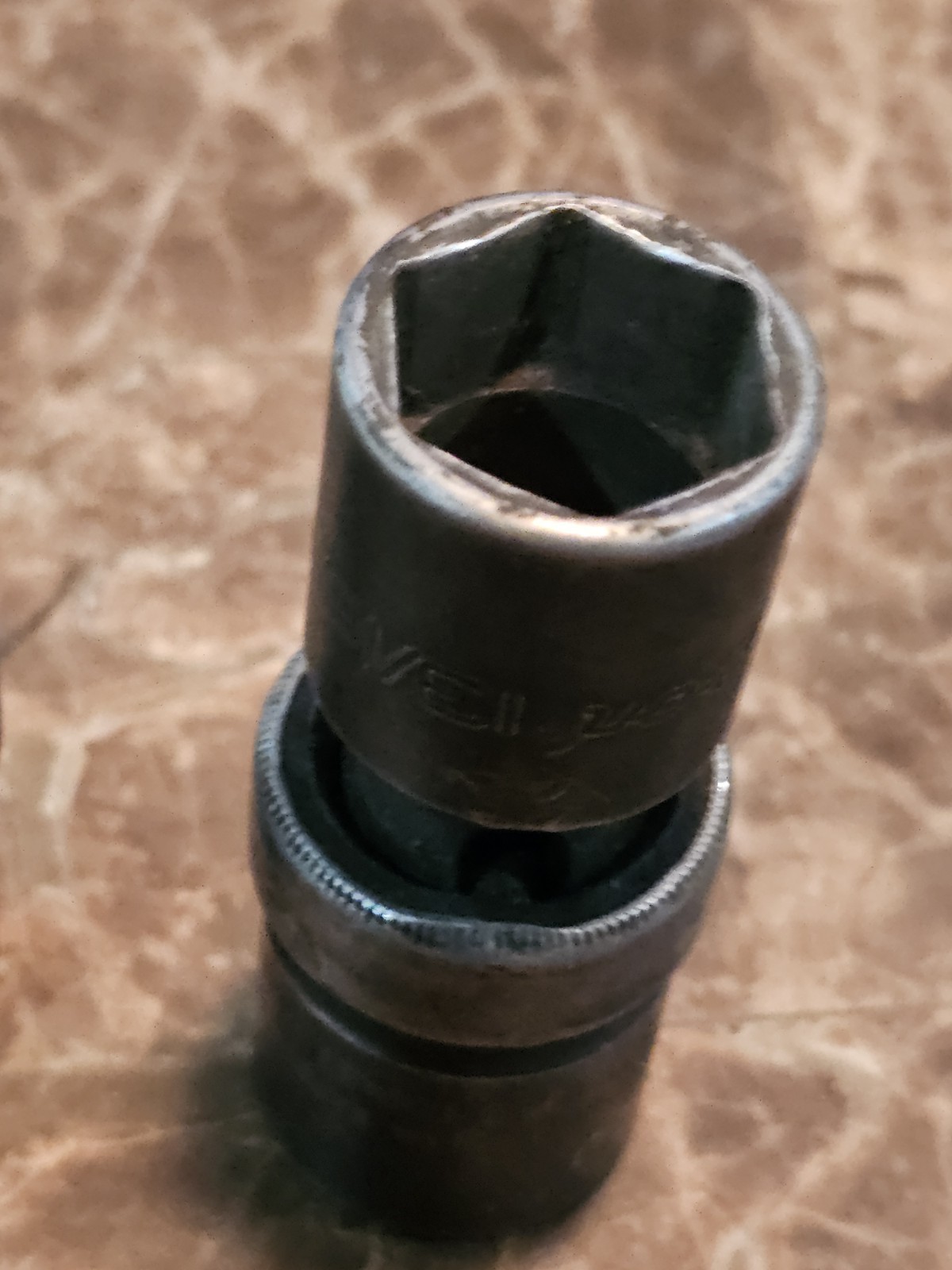2 Snapon 1/2″ Drive 6Pt SAE 13/16 5/8 Shallow Swivel Impact Sockets IPL26 IPL20B