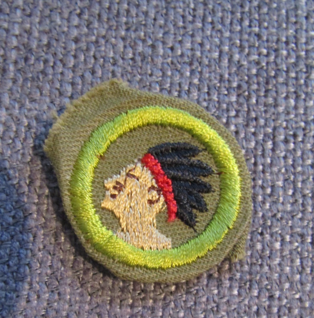 1937-1961 Boy Scouts of America Khaki Narrow Crimped Merit Badge