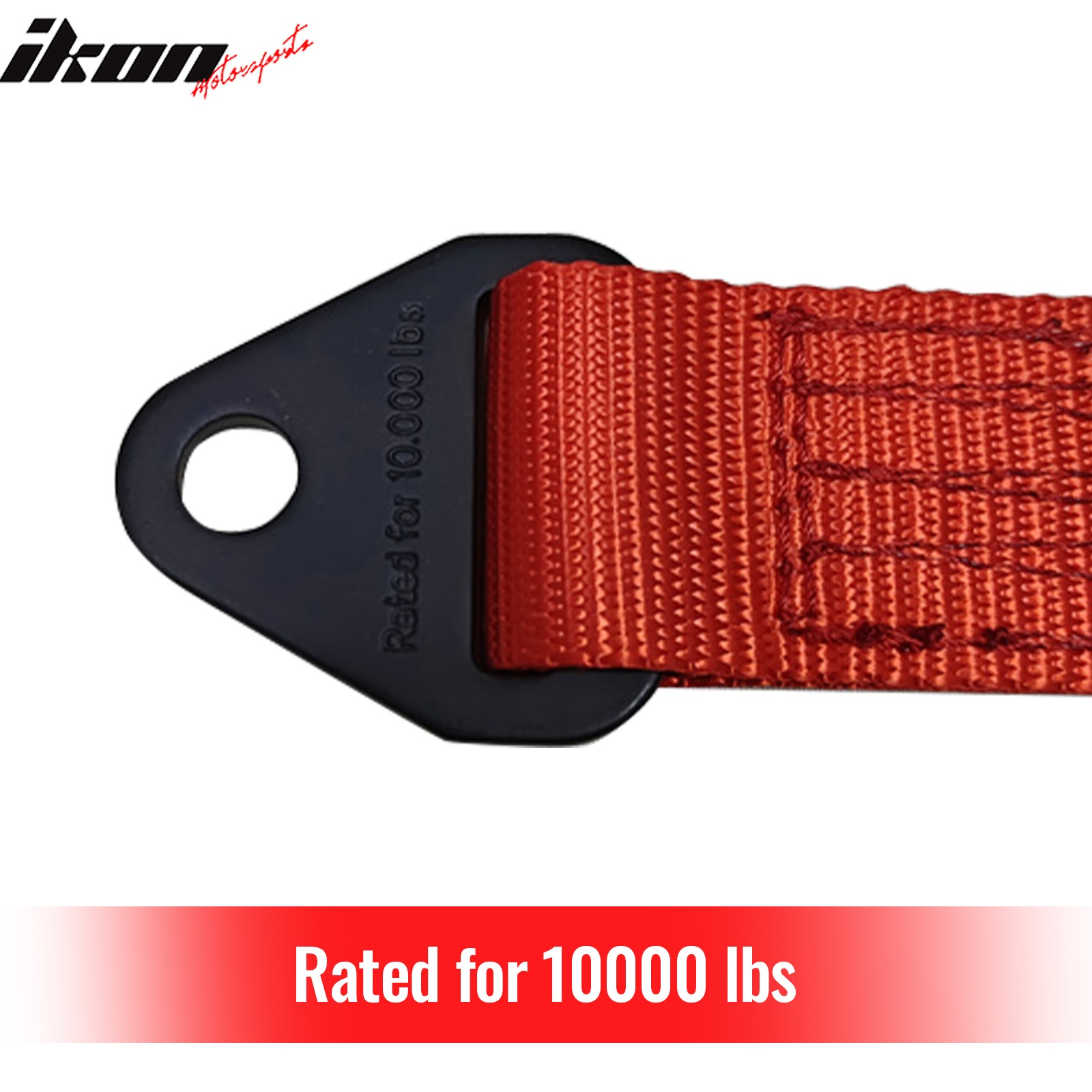 10″ Red 10000lbs Racing Limit Straps Shock Suspension Travel 4 Layers Webbing