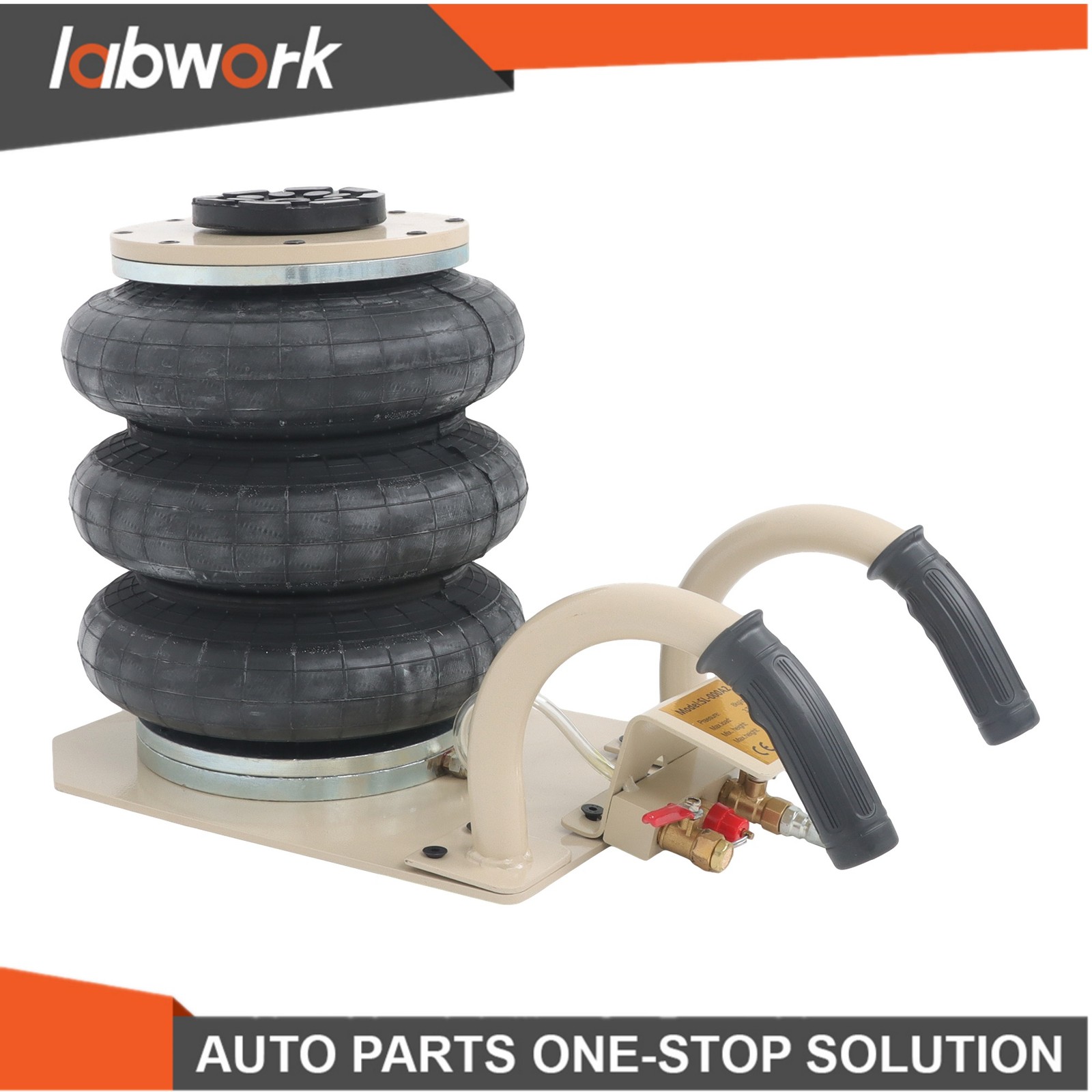 Labwork Triple Bag Air Jack 3 Ton 6600lb 17.7″ for Car SUV Lifting