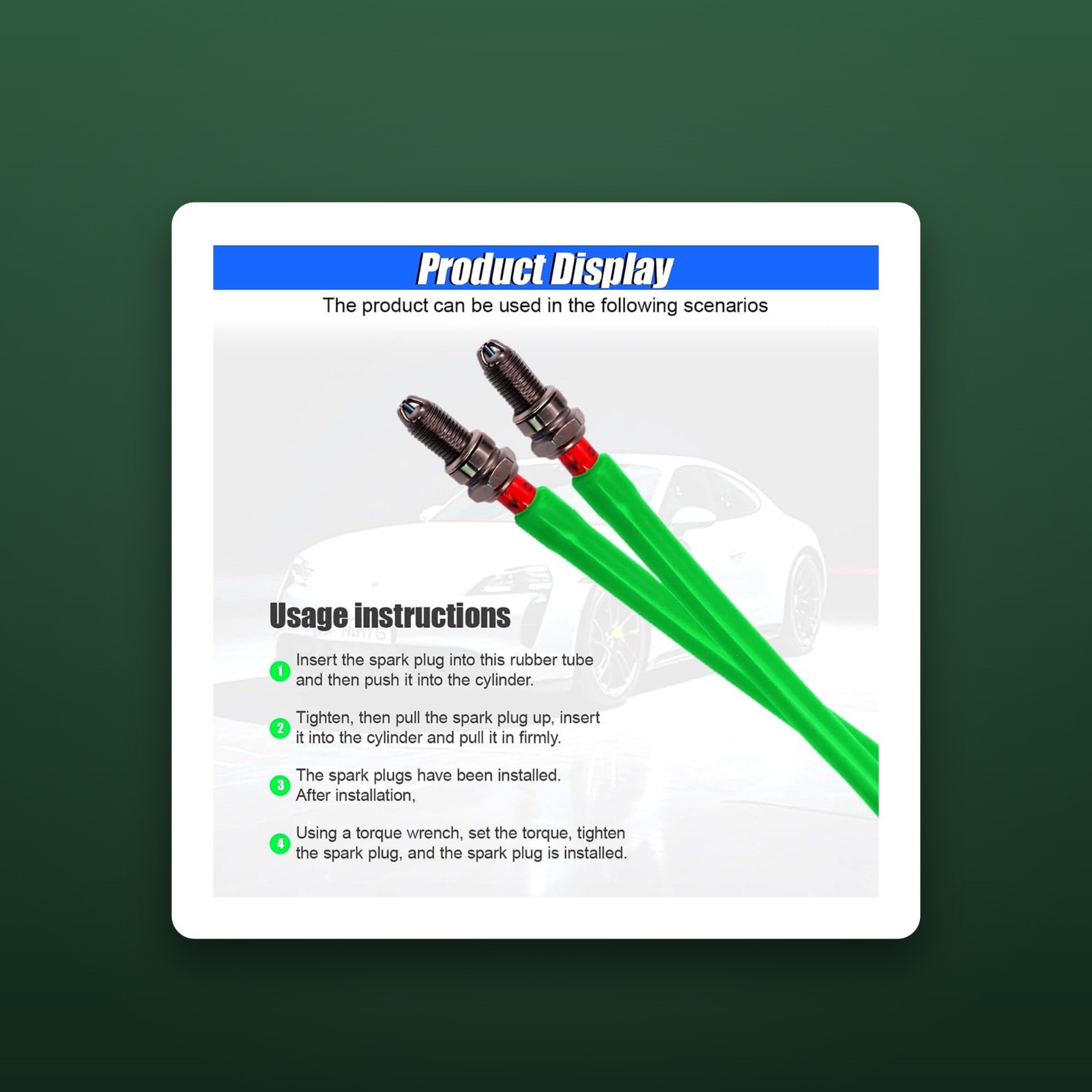 Portable Automotive Spark Plug Installation Removal Tool with Two Sizes Inner…
