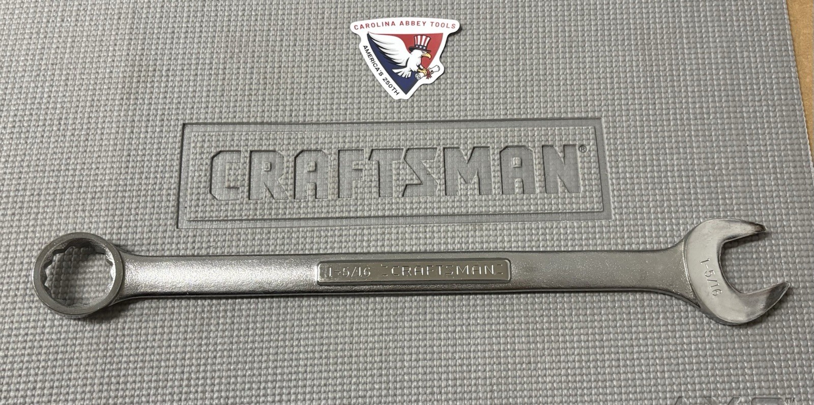 NOS Sears Craftsman Huge SAE 1-5/16″ 12pt Combination Wrench 44709 -VA- USA New!