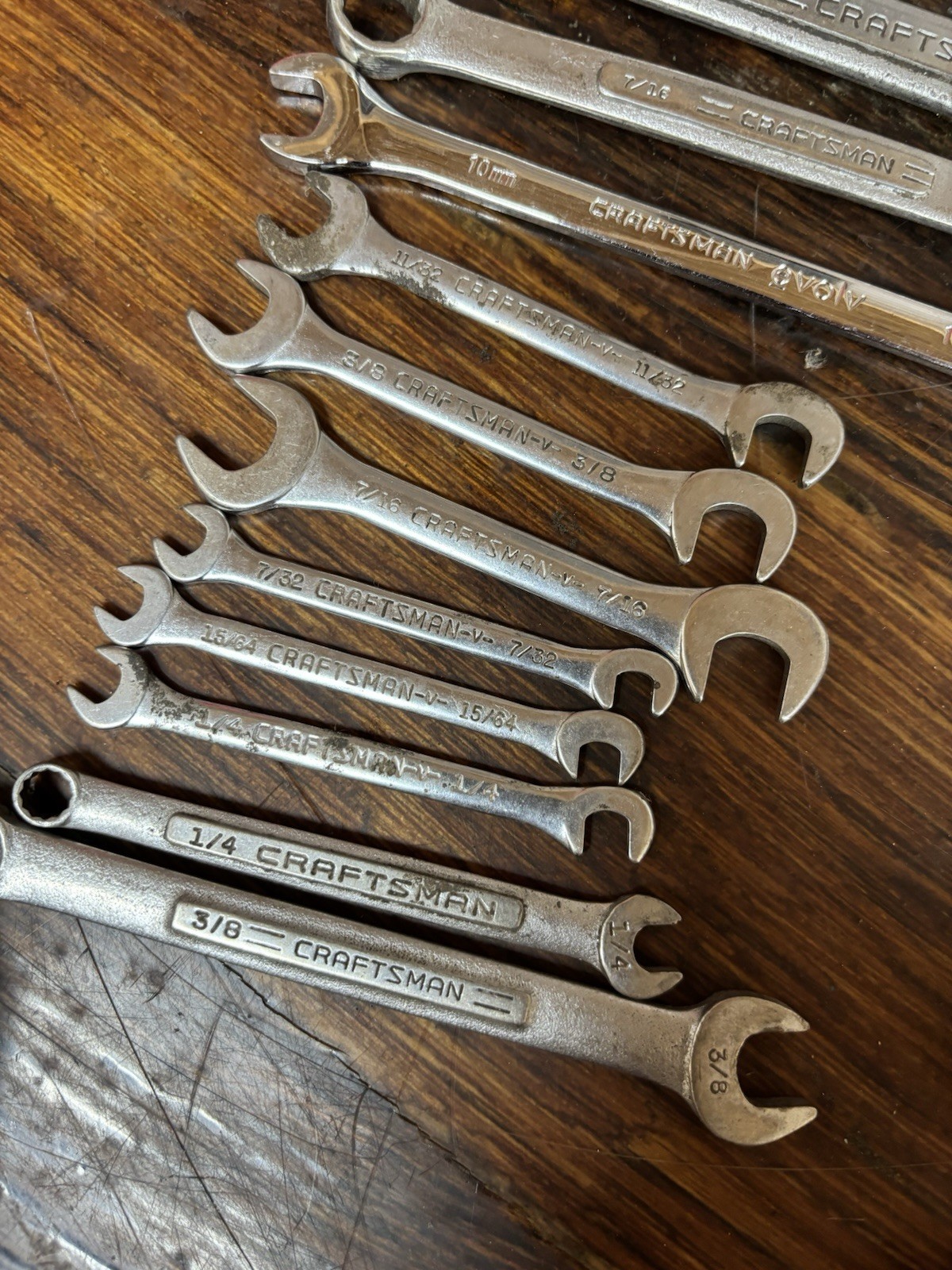 Lot Of 28 Craftsman assorted Wrenches, sockets and extras