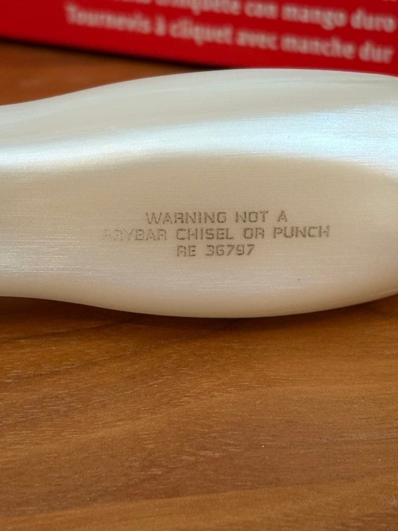 Snap-on SSDMR4BPW PEARL WHITE Hard Grip Ratcheting Screwdriver [Unused]