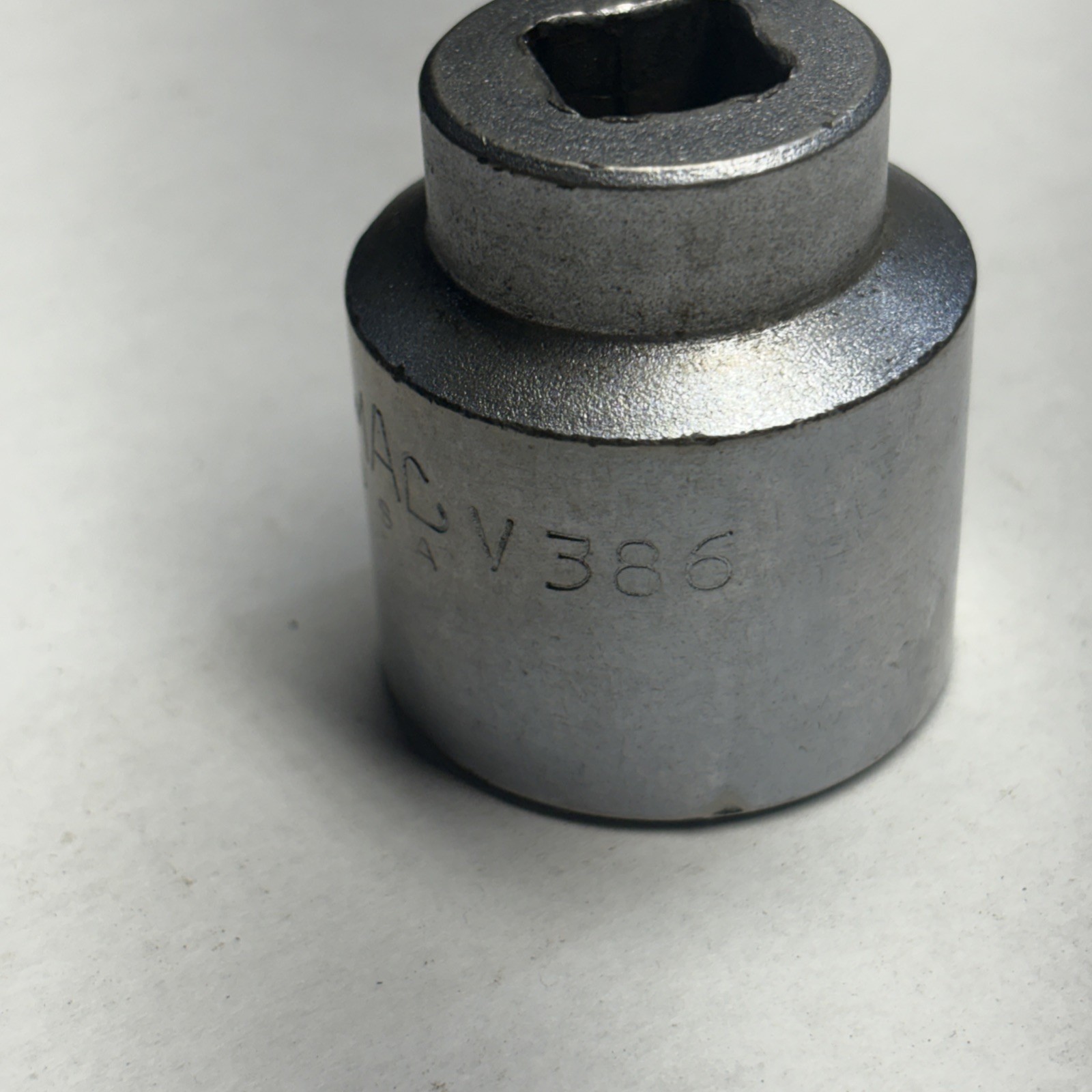 MAC Tools V386 1/2” Inch Drive 1-3/16” 6 Point Chrome Socket Made In U.S.A