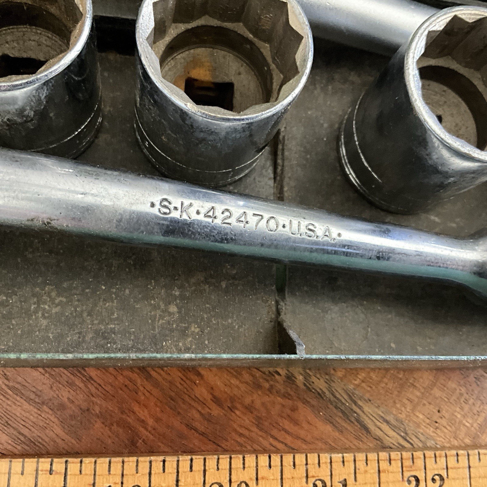 S-K Tools USA 1/2” Drive 29 PC Metric & SAE Socket Set W Metal Case