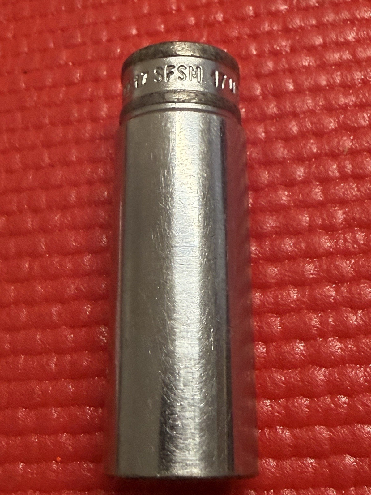 Snap On Tools 3/8” Drive 6 Point 17mm Metric Deep Socket SFSM17, USA Made
