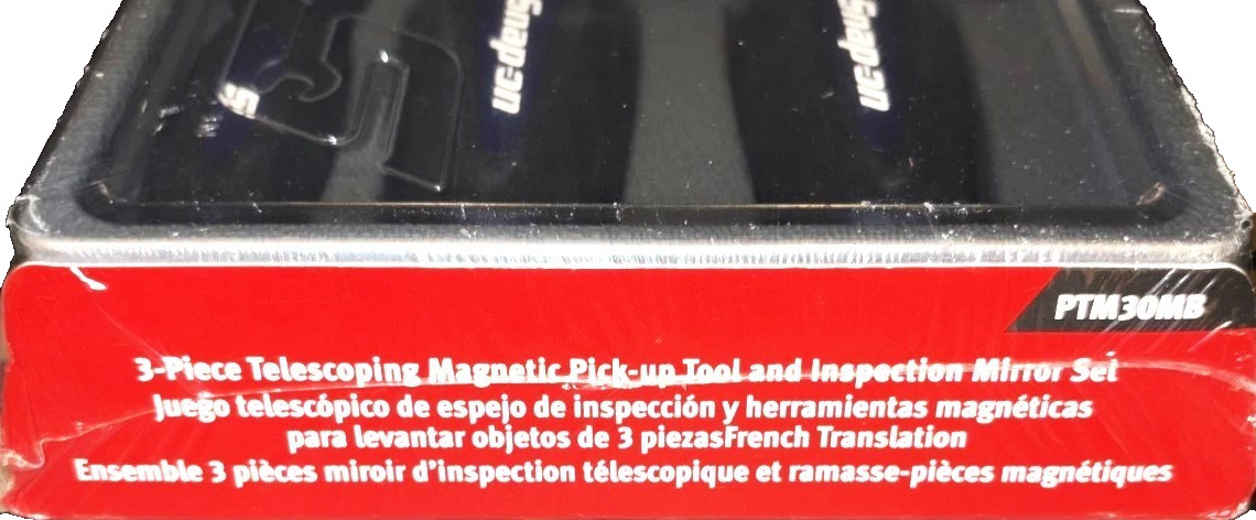 NEW Snap-on Tools PTM30MB 3pc *METALLIC BLUE* Magnetic Pick-up Tool & Mirror Set
