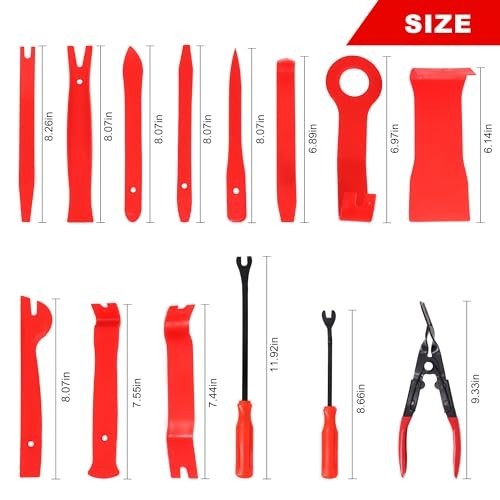 19Pcs Trim Removal Tool Set – Auto Clip Pliers, Plastic Pry Tools for Car Panel,