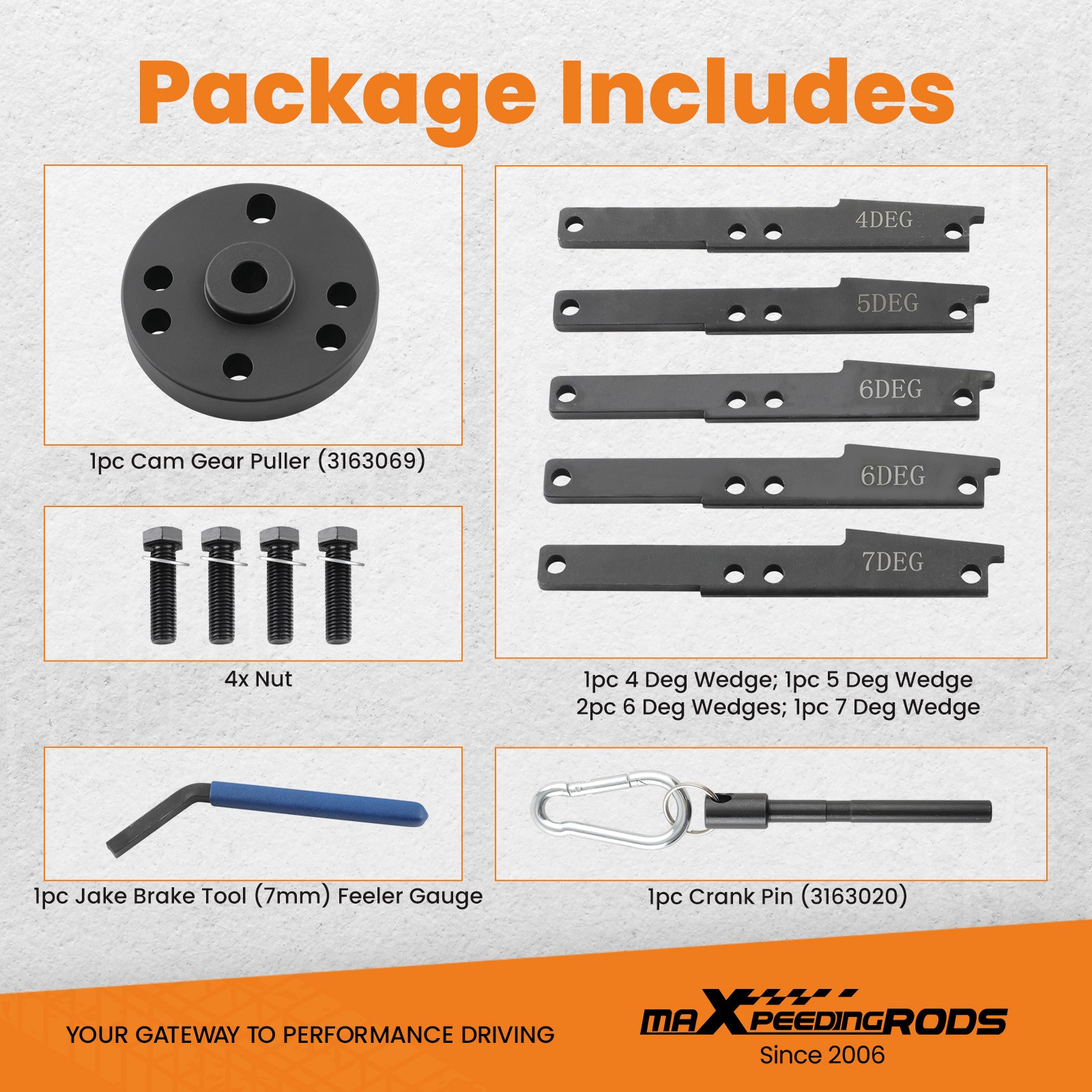 16x Cam Timing Tool Kit fit Cummins ISX QSX X15 Engine 3163021 3163530