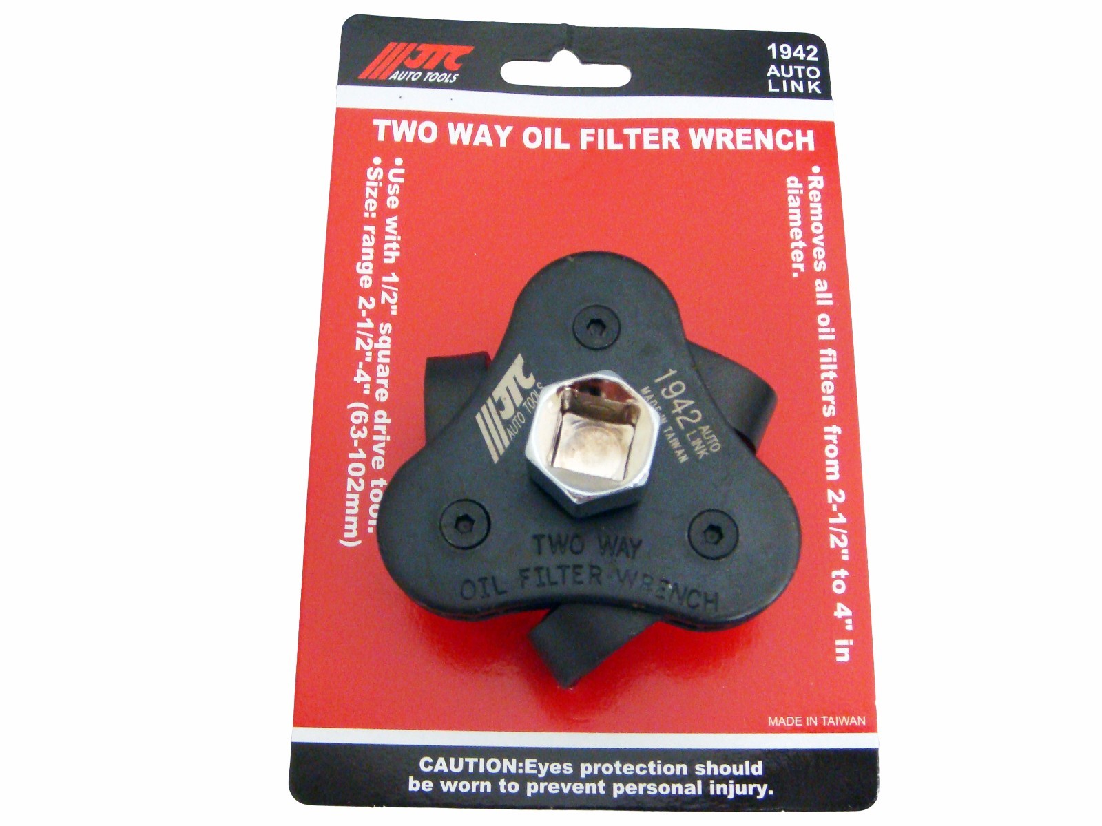 JTC 2/1/2″~4″ (63 mm~102 mm) Two Way Oil Filter Wrench, JTC Tools # 1942