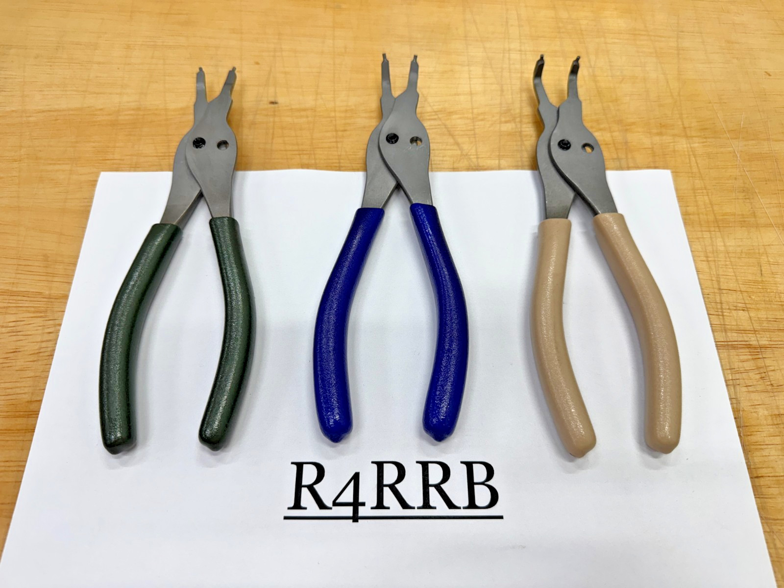 Snap-on Tools NEW 3pc MULTI COLOR Soft Grip .070 Tip Snap Ring Pliers Lot Set