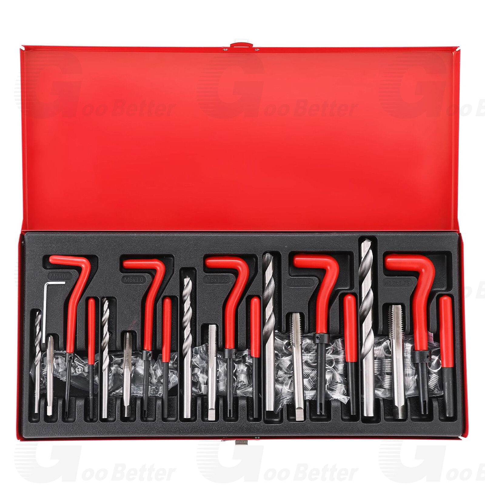Helicoil Type Thread Repair Kit rethread Stripped Metric M5 M6 M8 M10 M12 131PCS
