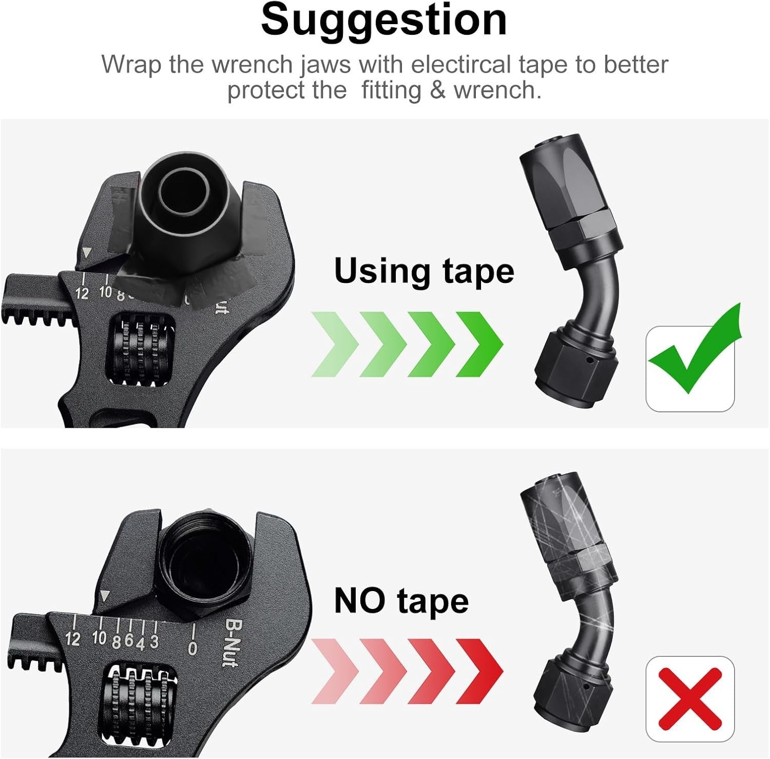 Adjustable Wrench Spanner Tool for Hose End Fitting 3AN 4AN 6AN 8AN 10AN-12AN