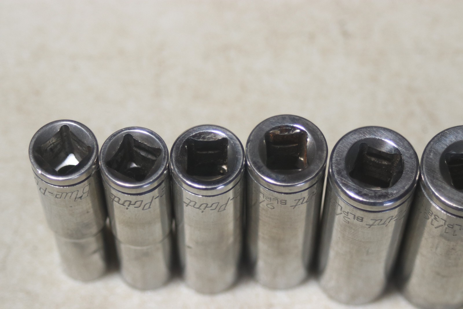 Blue Point BLPL 3/8 Inch Drive 12 Point Deep Socket Set 3/8 To 1 Inch 11 Pieces