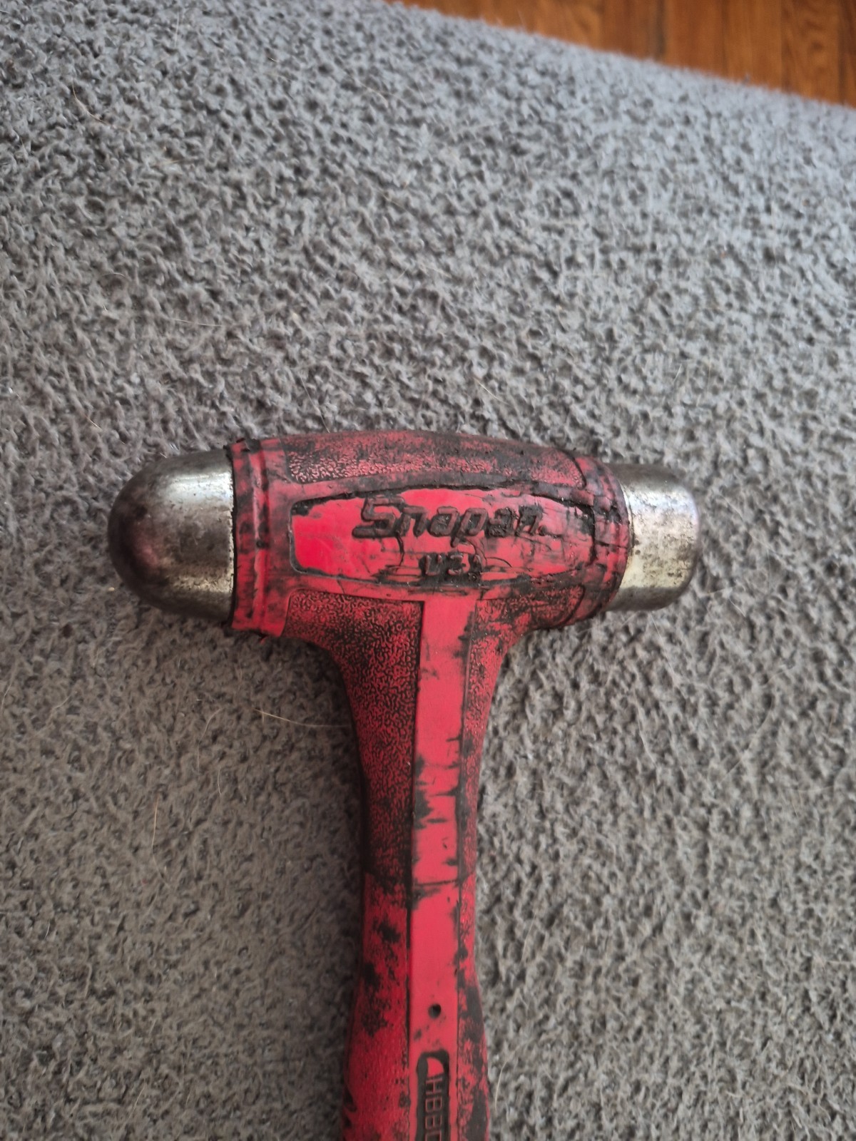 HBBD16 16oz Snap-On Dead Blow Ball Peen Hammer Red
